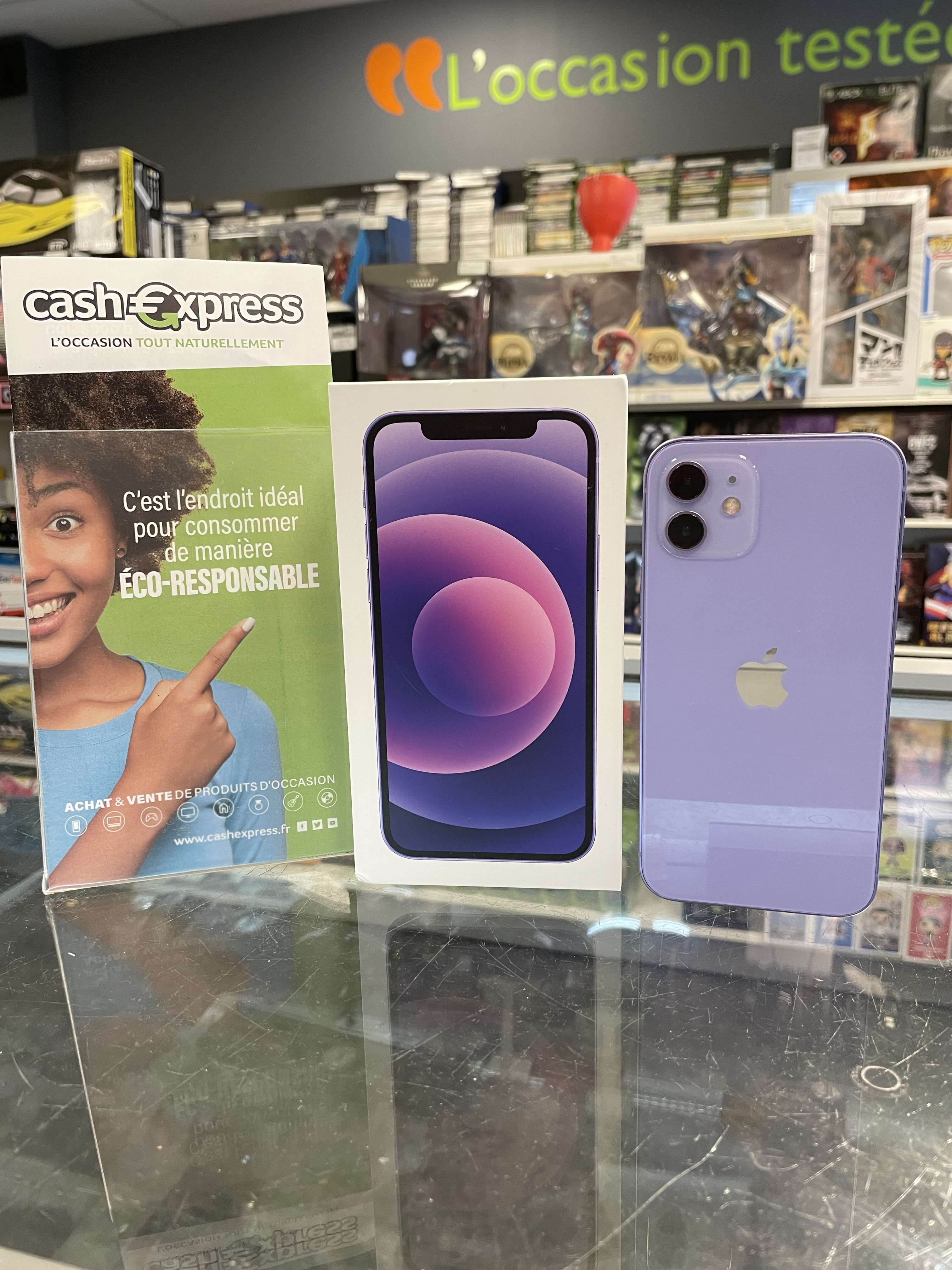 iPhone 12 5g 128go  violet - 85% batterie