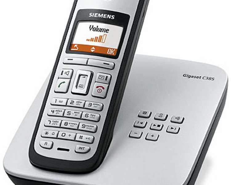 Téléphone sans fil Siemens Gigaset C385 système de répondeur avec ID d'appelant/appel en instance