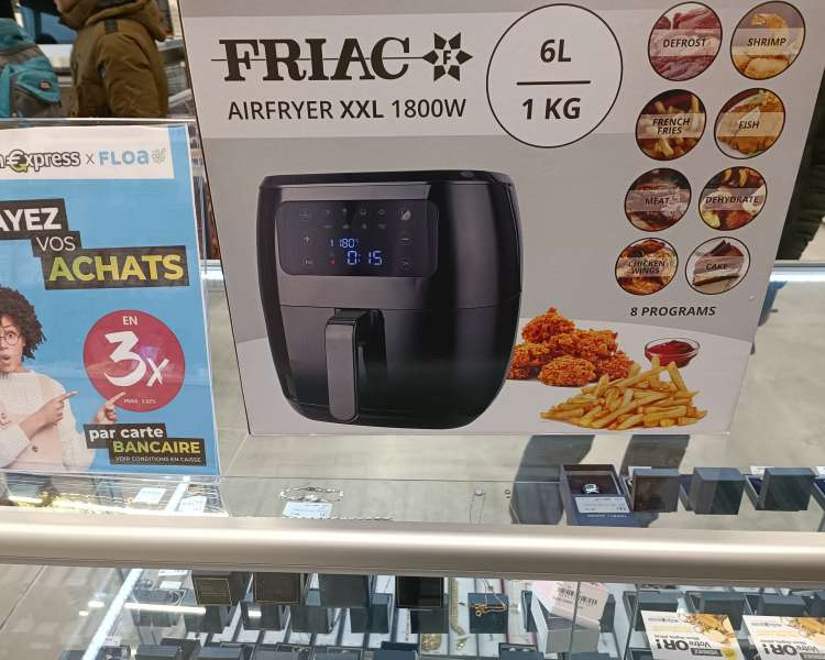 Friteuse FRIAC airfryer xxl 1800w neuf en boîte