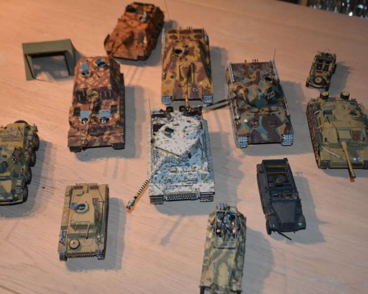 collection de modèles réduits de la 2ème guerre mondiale (armée allemande)