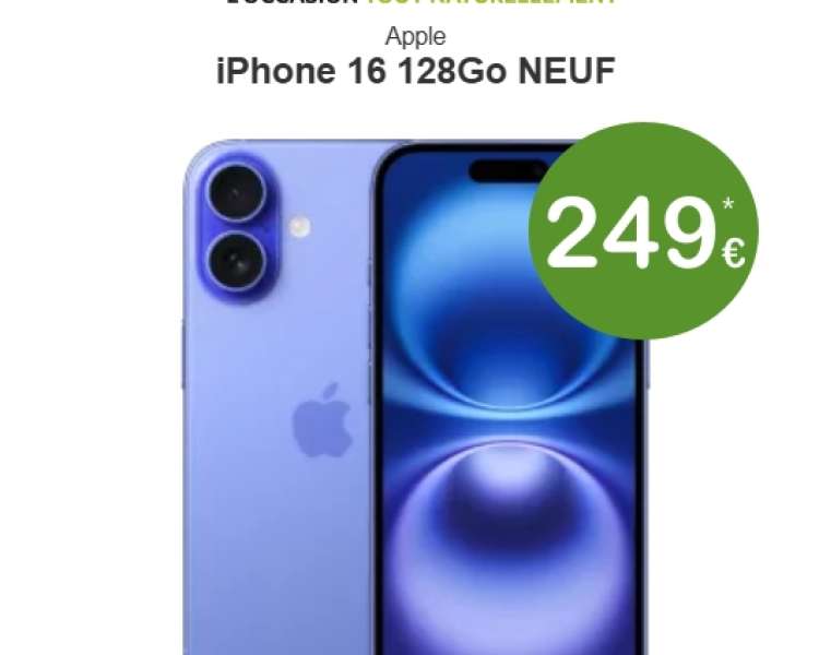 iPhone 16 128go - NEUF SCELLE